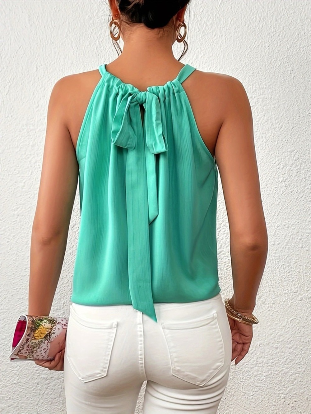 Solid Color Ruched Cami - Picture 14 of 14